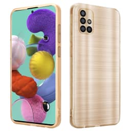 Samsung Galaxy A51 4G / M40s Skal Fodral Case (Guld)
