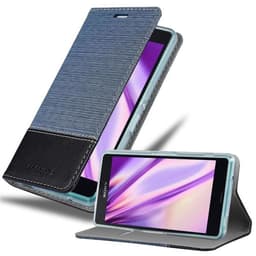 Sony Xperia Z3 COMPACT Plånboksfodral Skal (Blå)