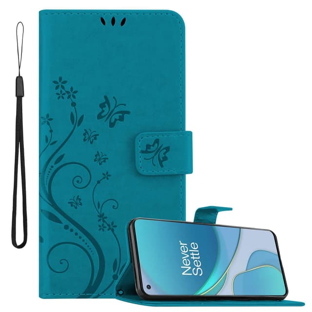 OnePlus 8T Pungetui Cover Case (Blå)