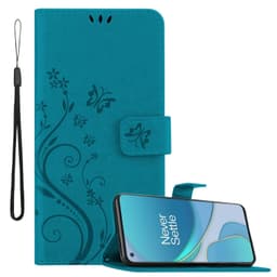 OnePlus 8T Suojakuori Lompakkokotelo (Sininen)