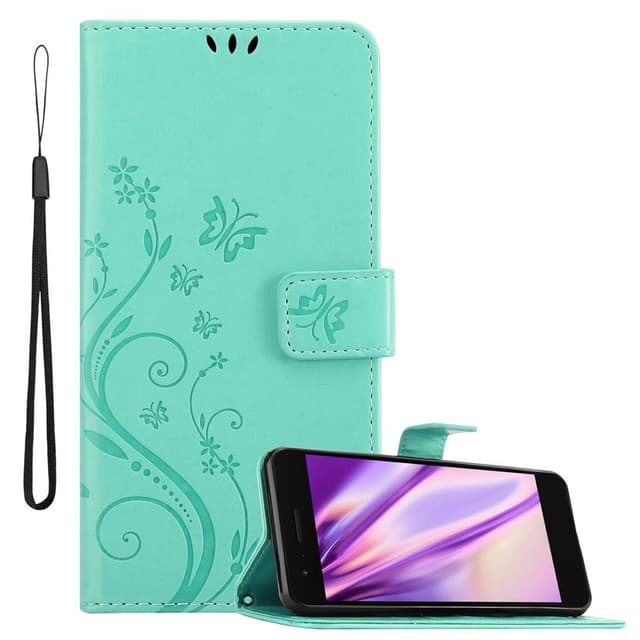 LG K8 2018 / K9 2018 Plånboksfodral Skal (Turkos)