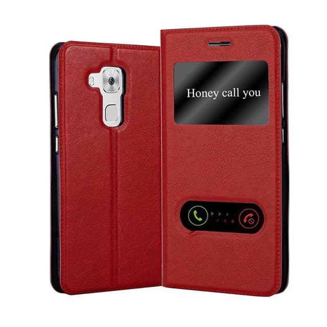 Huawei NOVA PLUS Plånboksfodral Skal (Röd)