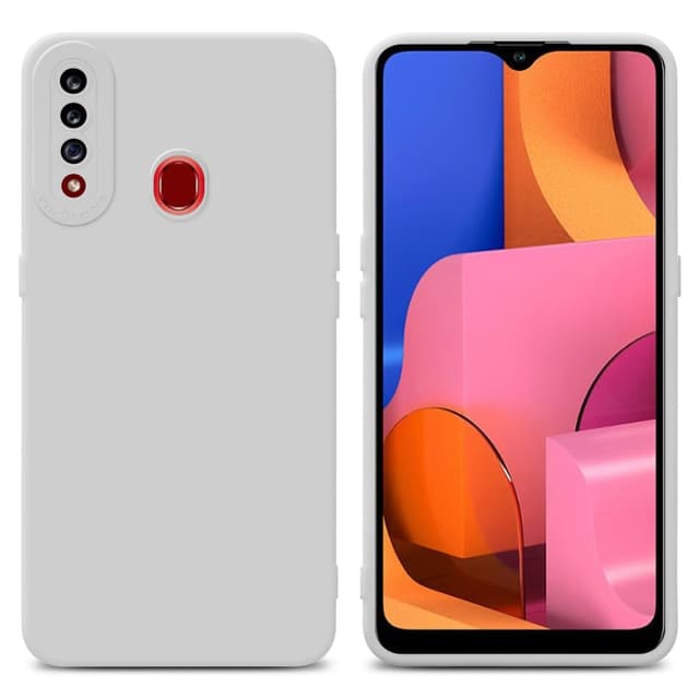 Samsung Galaxy A20s Suojakuori Kotelo (Valkoinen)