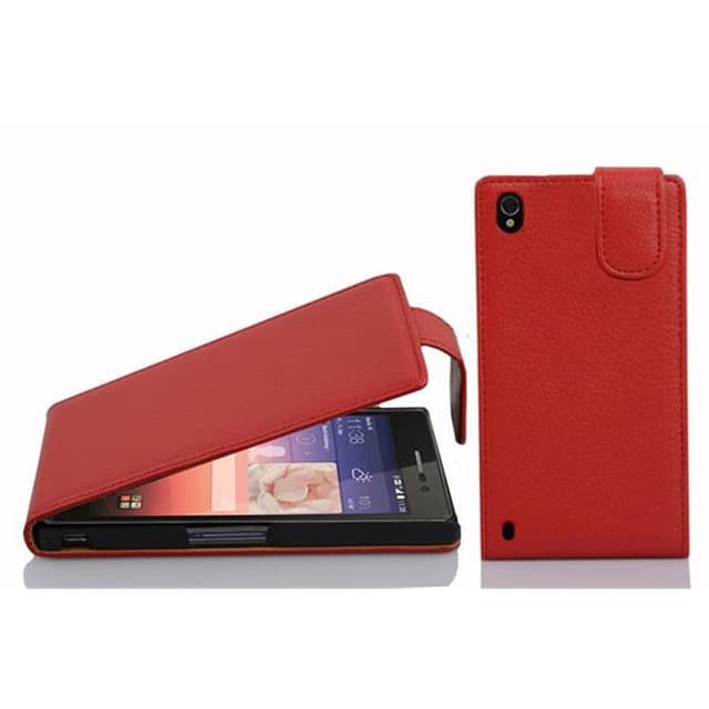 Huawei ASCEND P7 Flipfodral Skal (Röd)