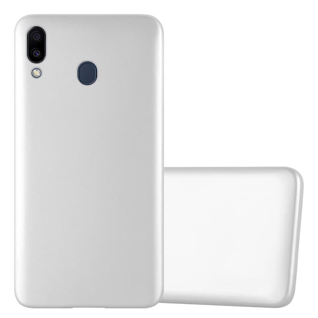 Samsung Galaxy M20 Cover Etui Case (Sølv)