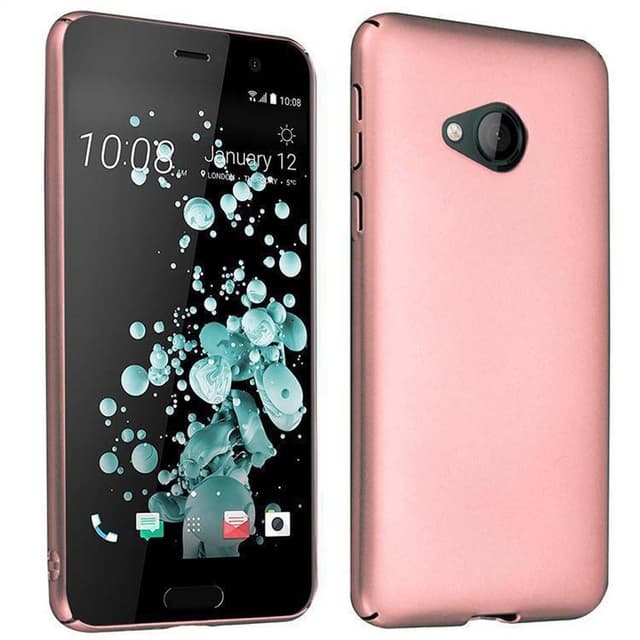 HTC U PLAY Cover Etui Case (Lyserød)