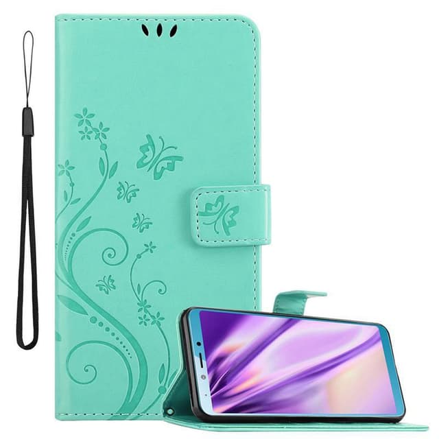 Samsung Galaxy A6s Plånboksfodral Skal (Turkos)