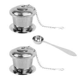 5-delars Teservis Set med infusionsbehållare (Silver)