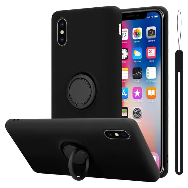 iPhone X / XS Suojakuori Case Kotelo (Musta)