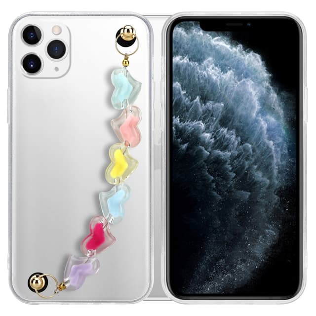 iPhone 11 PRO MAX Deksel med kjede (gjennomsiktig)