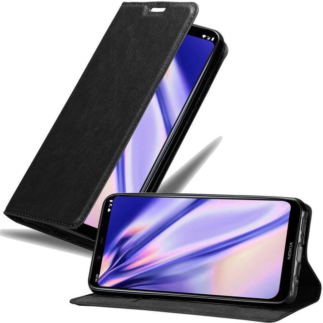 Nokia 8.1 lommebokdeksel deksel (svart)