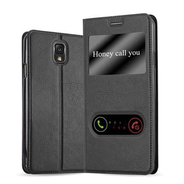 Lompakkokotelo Samsung Galaxy NOTE 3 Case (Musta)
