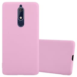 Deksel Nokia 5.1 Silikon cover (rosa)