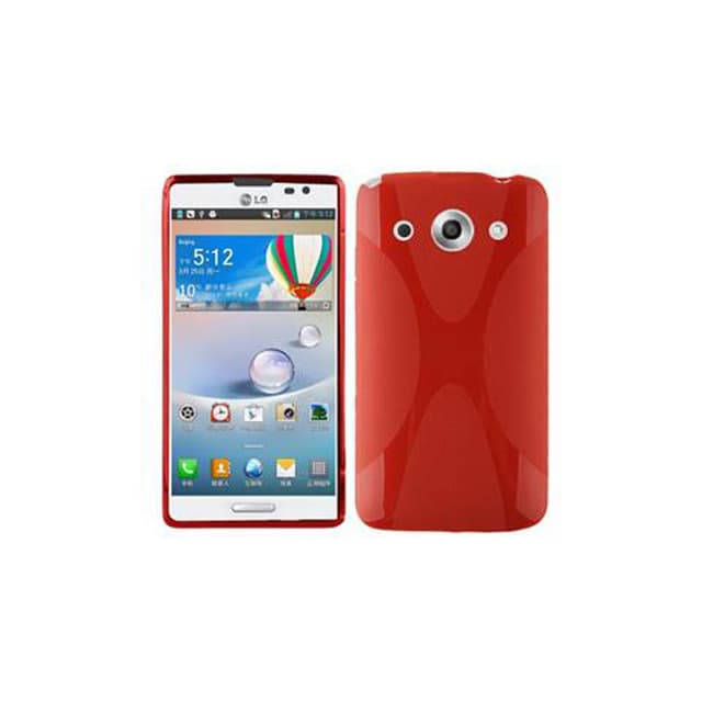 LG OPTIMUS G PRO Suojakuori Cover (Punainen)