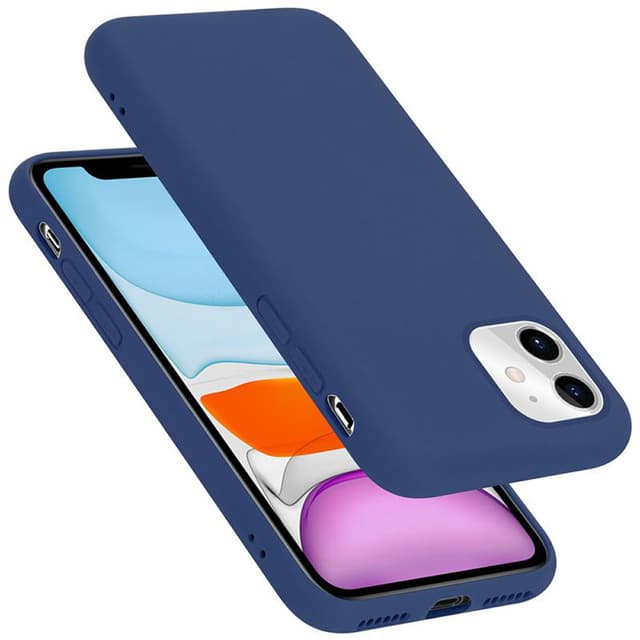 iPhone 11 silikondeksel case (blå)