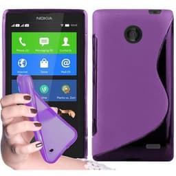 Nokia X Suojakuori Case Cover (Violetti)