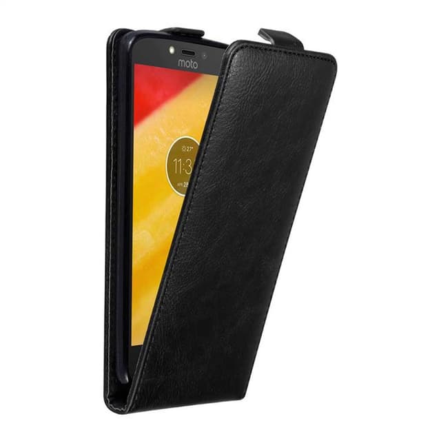 Motorola MOTO C PLUS Suojakuori Lompakkokotelo (Musta)