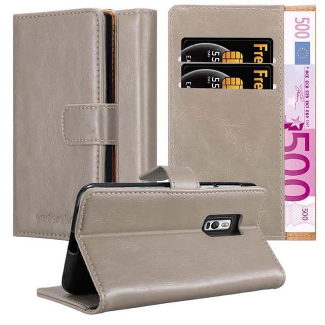 OnePlus 2 lommebokdeksel etui (brun)