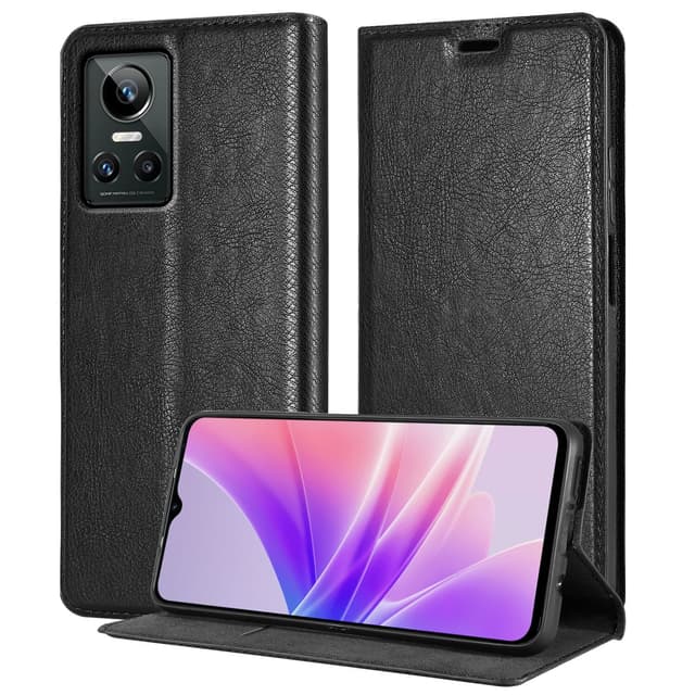 Realme GT Neo 3 lommebokdeksel case (svart)