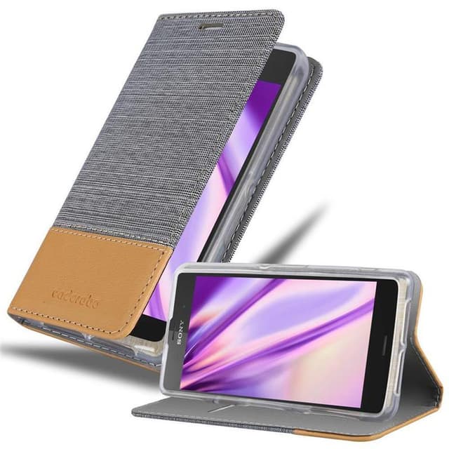 Sony Xperia Z2 COMPACT Pungetui Cover Case (Grå)