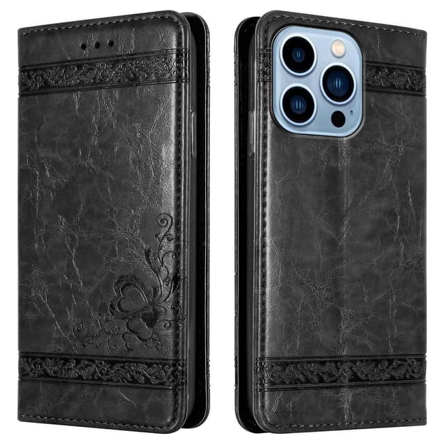 iPhone 13 PRO MAX lommebokdeksel etui (svart)
