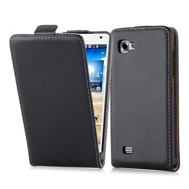 LG OPTIMUS 4X HD Deksel Flip Case (svart)