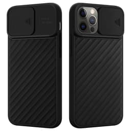 iPhone 12 / 12 PRO silikondeksel case (svart)