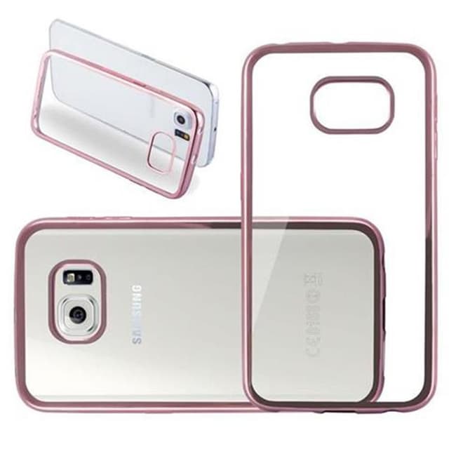 Samsung Galaxy S6 EDGE Cover Etui (Lyserød)