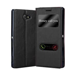 Sony Xperia M2 / M2 AQUA Plånboksfodral Skal (Svart)