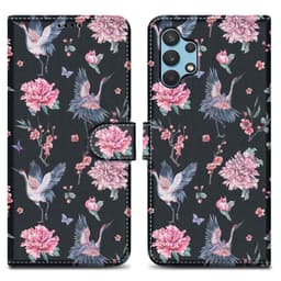Samsung Galaxy A32 4G Pungetui Cover Case (Sort)