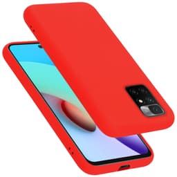 Xiaomi RedMi 10 silikondeksel case (rød)