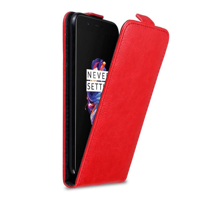 OnePlus 5 deksel flip cover (rød)