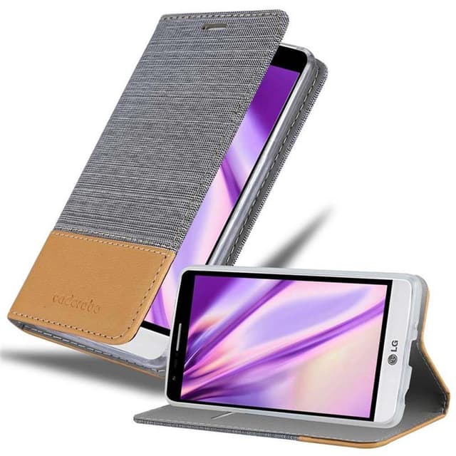 LG G3 MINI / G3 S Suojakuori Lompakkokotelo (harmaa)