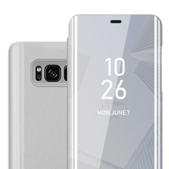 Samsung Galaxy S8 PLUS Plånboksfodral Skal (Silver)