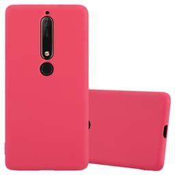 Skal Nokia 6.1 Fodral Case (Röd)