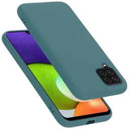 Samsung Galaxy A12 / M12 Skal Fodral Case (Grön)