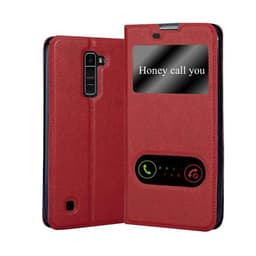 LG K10 2016 lommebokdeksel cover (rød)
