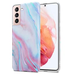 Samsung Galaxy S21 5G Plånboksfodral Skal (Vit)
