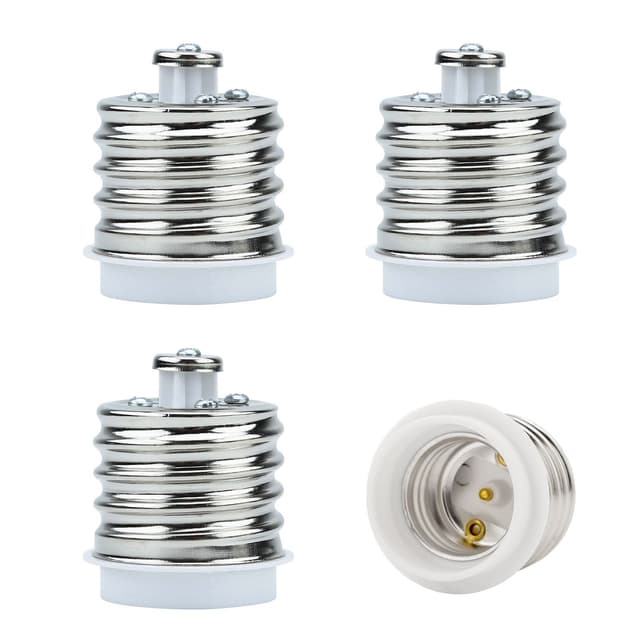 Lampeadapter for omformatering av 4x sett (E27 til E40)