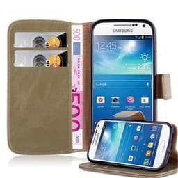 Samsung Galaxy S4 MINI Plånboksfodral Skal (Brun)