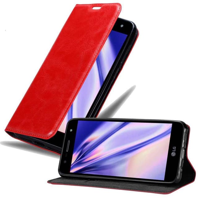 LG X POWER 3 Suojakuori Lompakkokotelo (Punainen)