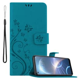 HTC Desire 22 PRO Plånboksfodral Skal (Blå)