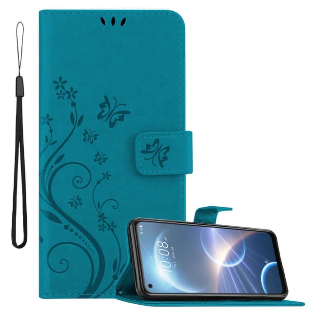 HTC Desire 22 PRO Plånboksfodral Skal (Blå)