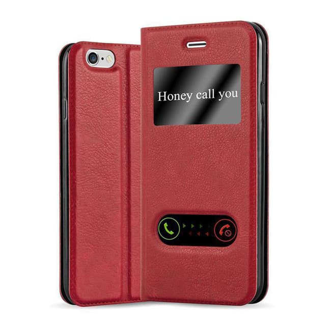 Lompakkokotelo iPhone 6 PLUS / 6S PLUS Case (Punainen)