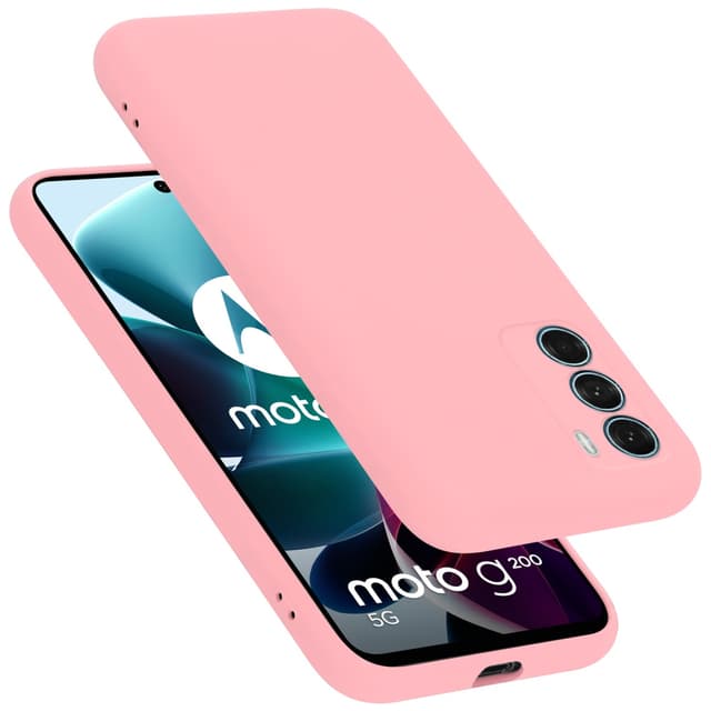 Motorola MOTO G200 5G Cover Etui Case (Lyserød)
