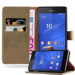 Sony Xperia Z3 Plånboksfodral Skal (Brun)