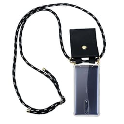 Nokia 8 2017 Skal Fodral Kedja (Svart)