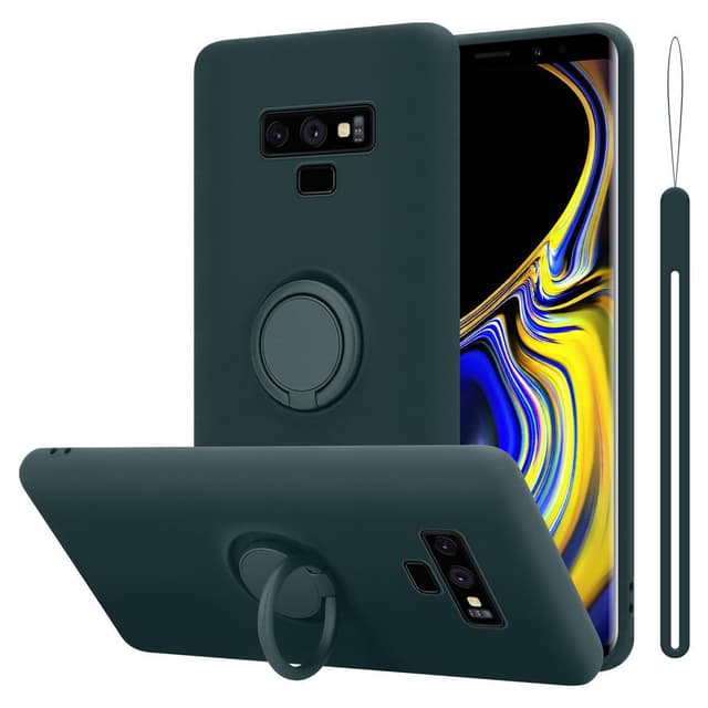 Deksel Samsung Galaxy NOTE 9 Ring Case (grønn)