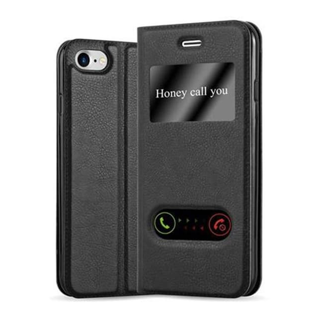 Lompakkokotelo iPhone 7 / 7S / 8 / SE 2020 Case (Musta)