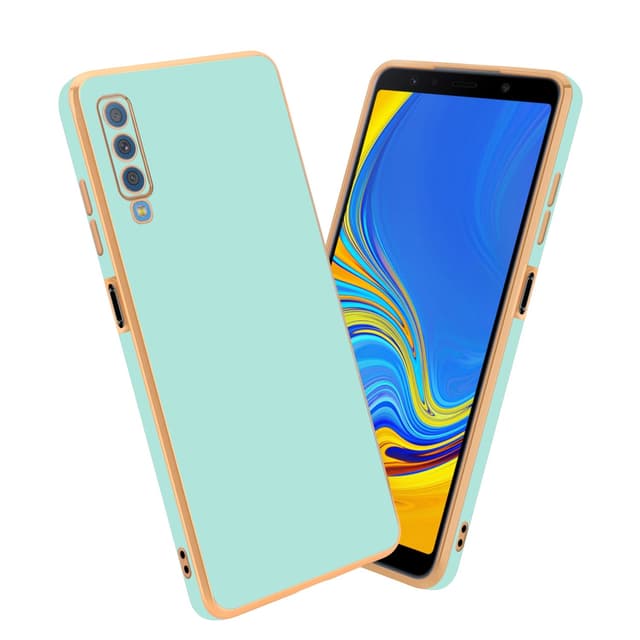 Samsung Galaxy A7 2018 Skal Fodral Case (Grön)